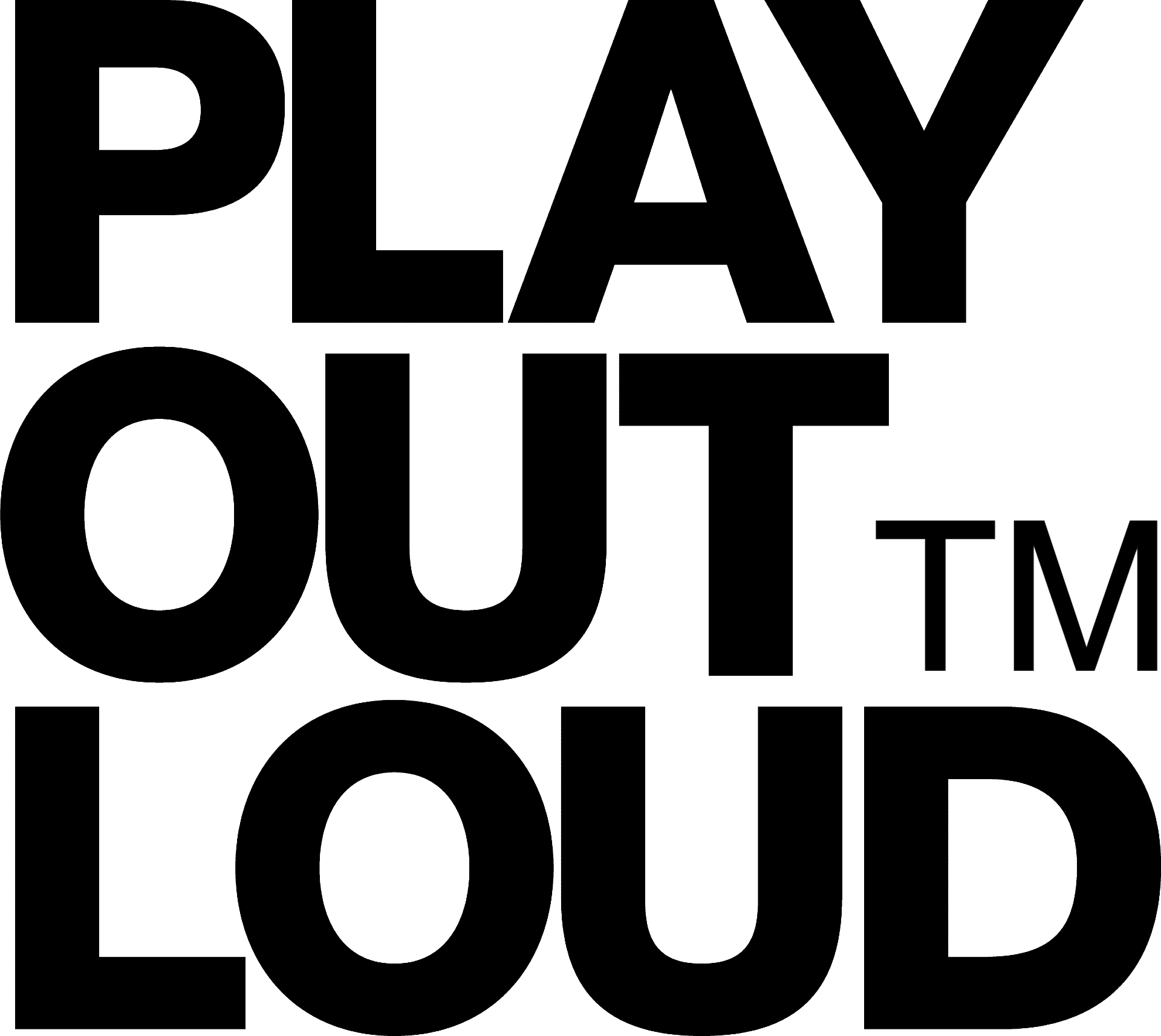 PLAY OUT LOUD 등록 상표 로고